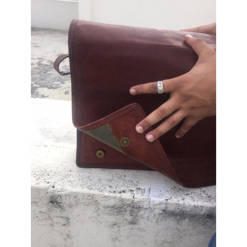 Кожаная сумка Винтажная Сумка-мессенджер На плечо Мужская Сумка-сатчел S Сумка-портфель для ноутбука Школьная