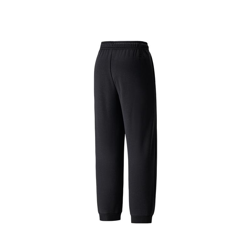 ANTA Knitted Sweatpants Men's Black Thickened 152648305N-1