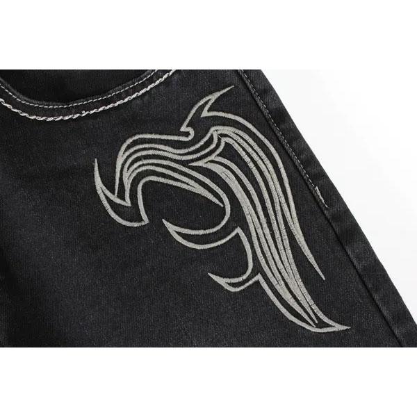 Мужская мода свободные длинные брюки хип-хоп джинсовые брюки уличный стиль брюки плюс размер 30-46