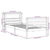 VidaXL Bed Frames Without Mattress 90x200 Cm Solid Pine Wood 3305820