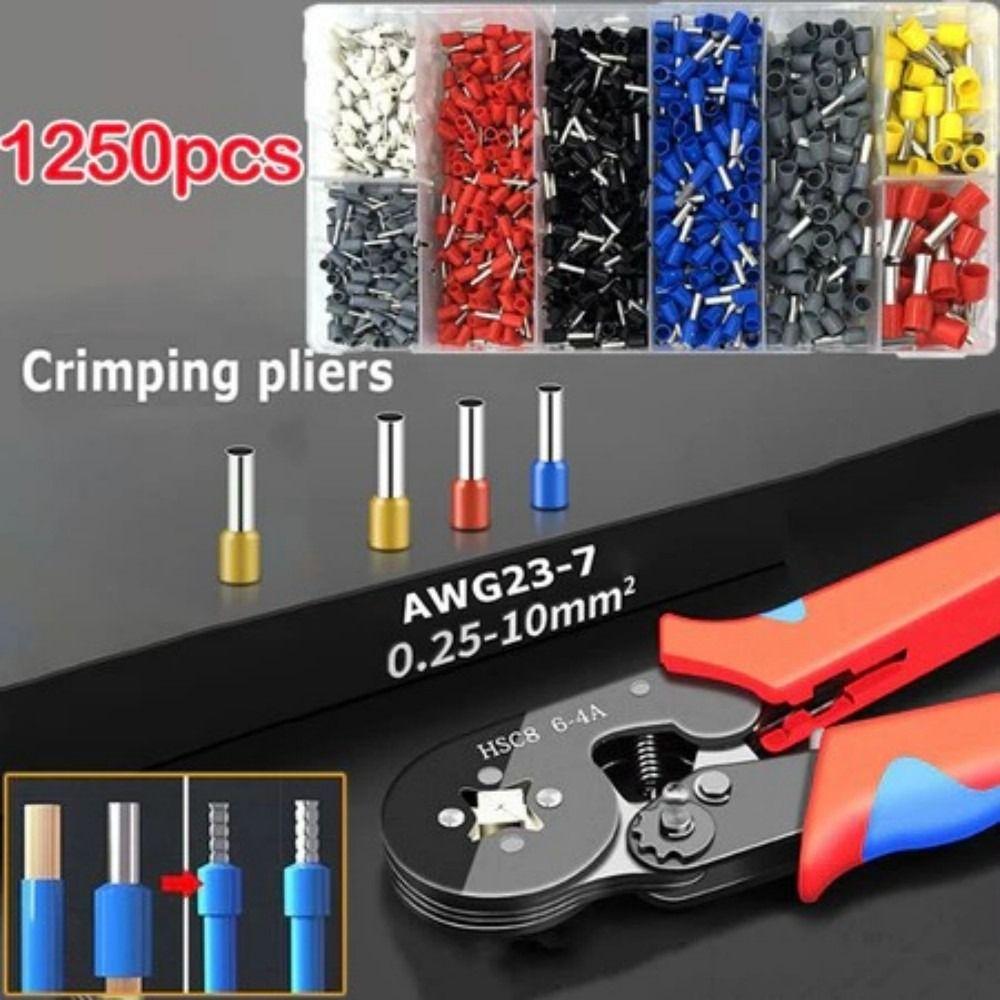 Self-adjustable Wire Ferrules Crimpers Terminal Crimping Tool Wiring Installation