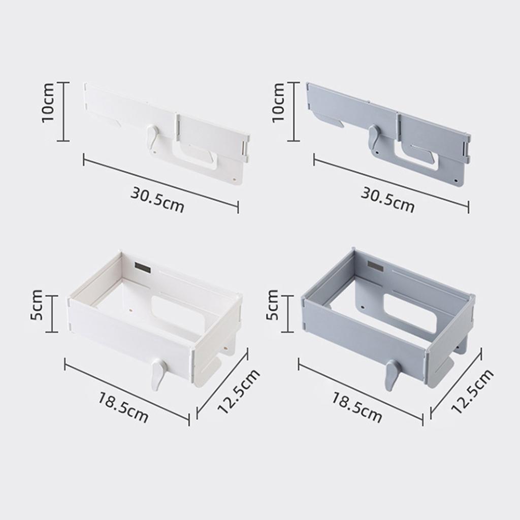 Foldable Trash Can Magnetic Closure Waste Bag Hanger Racks for Kitchen Cabinets Doors and Cupboards