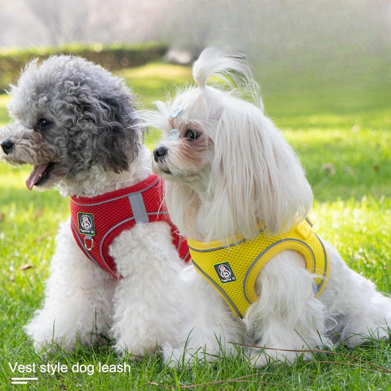 Vest-style Dog Leash Small Dog Bichon Teddy Pomeranian Puppy Puppy Harness Leash Walking Dog Leash