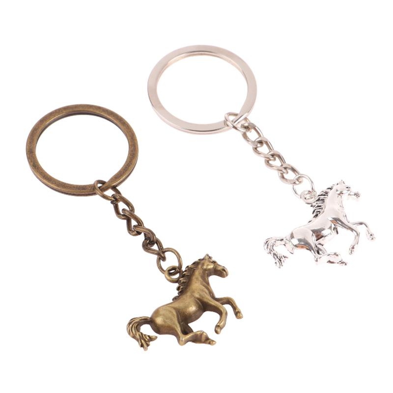 Animal Keychain Vintage Horse Pendant Keyring Bag, Purse Accessories Keychain Pendant