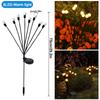 1/2/3/4PCS LED Solar Outdoor Jellyfish Swaying Lights Waterproof Garden RGB Mushroom Lawns Lamp for Patio Yard Garden Decoration