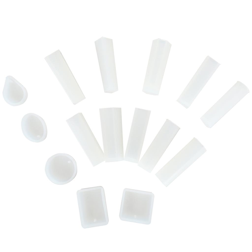 Jewelry Pendant Silicone Mold DIY Craft Jewelry Pendant Making Mold Screw Eye Pin Set