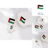 Fashionable Palestinian Flag Brooch Pin Wholesale Metal Badge For Clothing Accessories