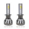 E Auto Fan LED Headlight MINI6 H1 Ultra Compact Cooling Fanless Type 12V 40W 8000 Lumen 6000K Set of 2 White