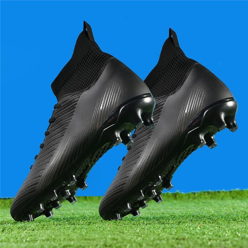 Children's high-top football shoes Boys and girls long nails broken nails artificial grass game training shoes