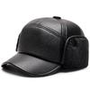 Men's Winter Warm Leather Hat with Ear Protection - Duckbill Style