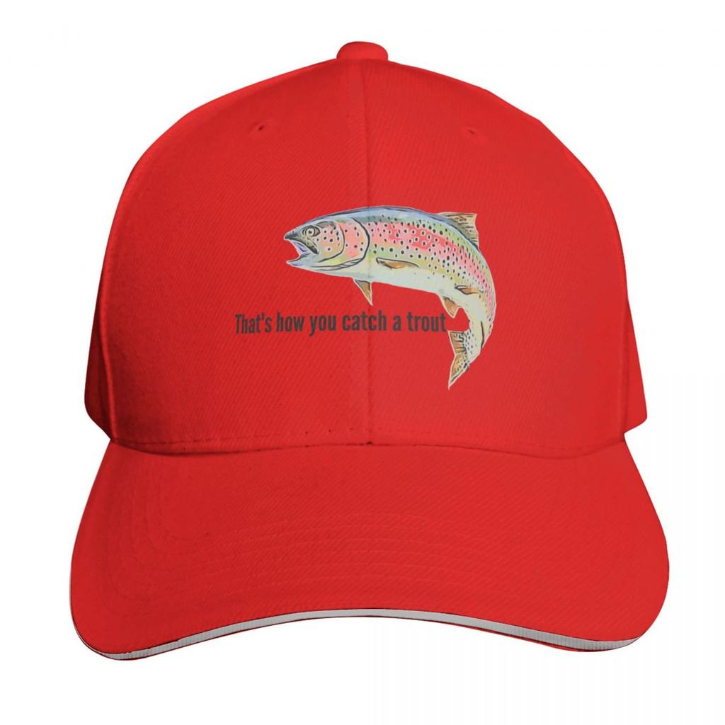 Trout lady Thats how you catch a trout Baseball Cap Thermal Visor Icon Luxury Unisex Hat Hat Unisex Luxury Unisex Hats Womens