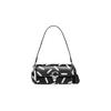 COACH Baymax Rabbit, Collaboration Studio Cow Leather, Fabric Underarm Shoulder Bag, Crossbody Bag Women's Black CG504-LHBLC