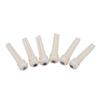 6 Acoustic Guitar Bridge Pins, White, Bone, for Acoustic Guitar