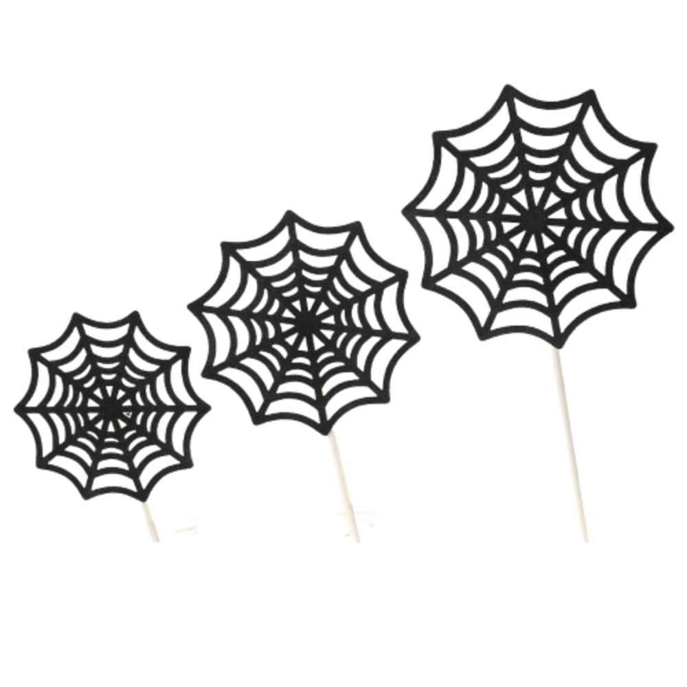 Spider Spider Web Cake Toppers Paper Happy Birthday Decoration Home Decoration