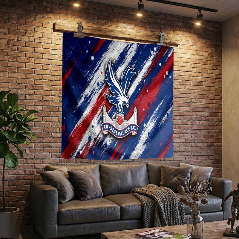 Crystal Palace Crest Design Tapestry Playroom Tapestry, Accessories for Bedroom,Livingroom, dormitory Room Wall Decor Fan Birthday Gifts