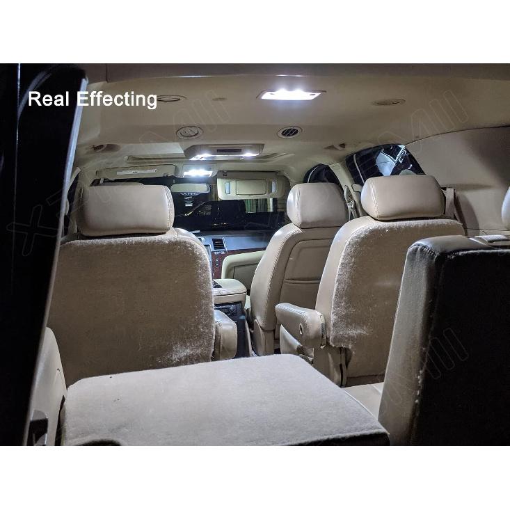 15 Piece 6000K White LED Interior Light Kit Package Replacement for Chevy Chevrolet Tahoe/Suburban, GMC Yukon 2007 2008 2009 2010 2011 2012 2013