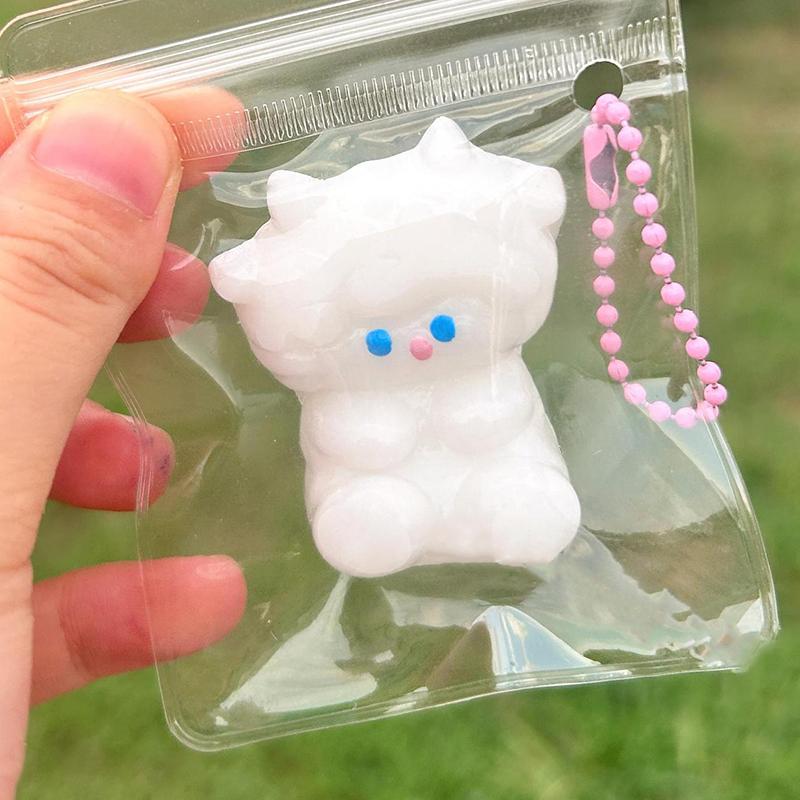 Tpr Медленная рикошетная игрушка с жемчужным бантом, кошачья лапка, сжимающая игрушка, мультяшная креативная милая кошачья лапка, декомпрессионная игрушка для детей и взрослых, подарок