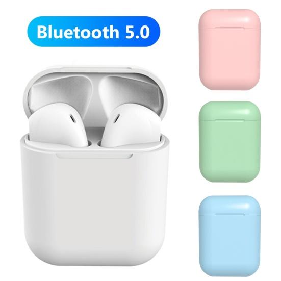 InPods12 Macaron Беспроводные Bluetooth-совместимые 5.0 сенсорное управление спортивные наушники вкладыши