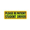 Please Be Patient Student Driver Magnet Safety Sign Car Vehicle Reflective Safety Sign Sticker Bumper For  Drivers