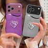 Градиентный Алмазная Любовь Для iPhone 17 Air 16 E 15 14 13 Plus 12 mini 11 17 Pro Max XR Xs Max 16E 7 8 Закаленное Стекло Чехол для Телефона