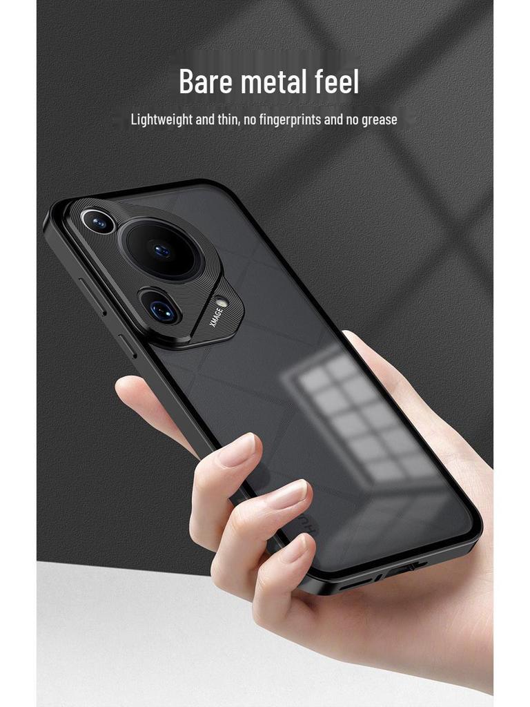 Чехол для телефона Huawei Pura70 Pro с металлическим каркасом, матовой задней панелью на защелках, для P80 Ultra