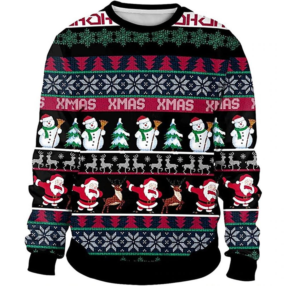 Men Women Ugly Christmas Sweater Funny Humping Reindeer Climax Tacky Christmas Jumpers Tops Couple Holiday Party Xmas Sweatshirt