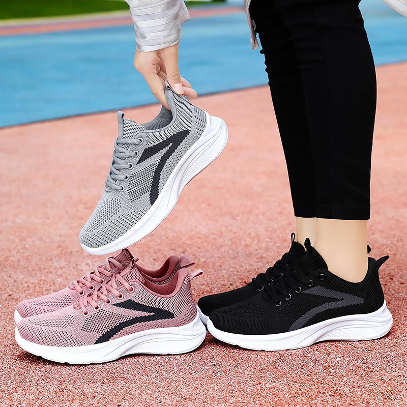 Running Shoes 2025 Summer New Foreign Trade Women's Shoes Hot Large Size Shoes Soft Sole Casual Sports Shoes Women