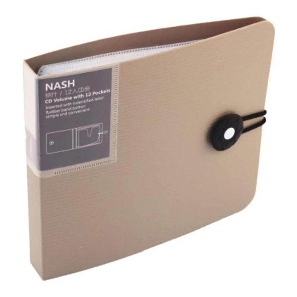 With Buckle DVD Holder Transparent CD Sleeve CD Box Bag CD Storage Case  DVD Organizer