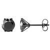 1Pc Punk Men Women 6/8mm Black Six Claw Cubic Zirconia Stud Earrings Jewelry