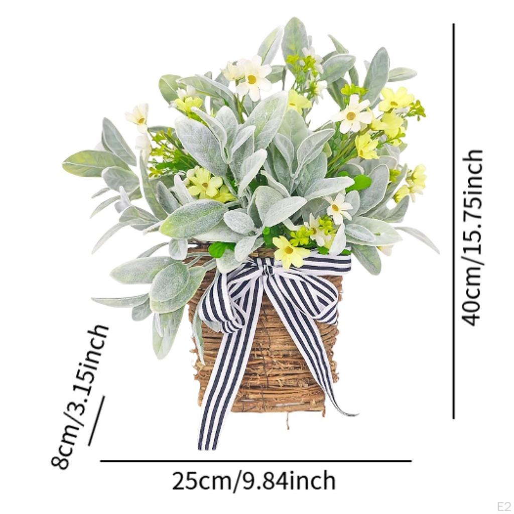 Дверной висячий венок-корзина весна-лето декоративное украшение для фермерского дома, вечеринки,