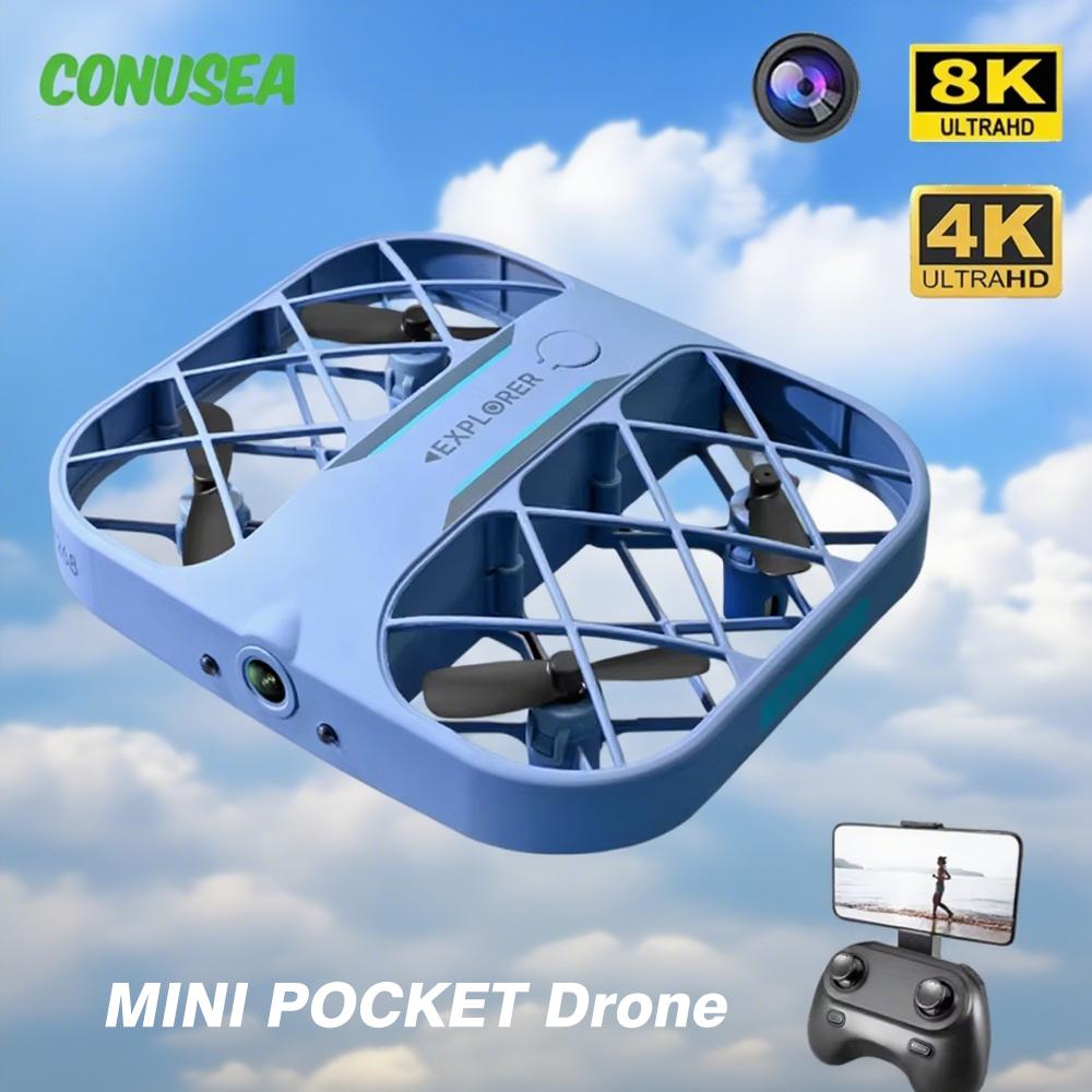 Children's drone boys toys Mini Drones with Camera Wifi Fpv Drones 4K 8K Remote Control Helicopter Plane Pocket UFO for kids