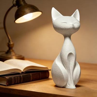 Элегантная Минималистичная Фигурка Кошки для Декора Стола и Спальни