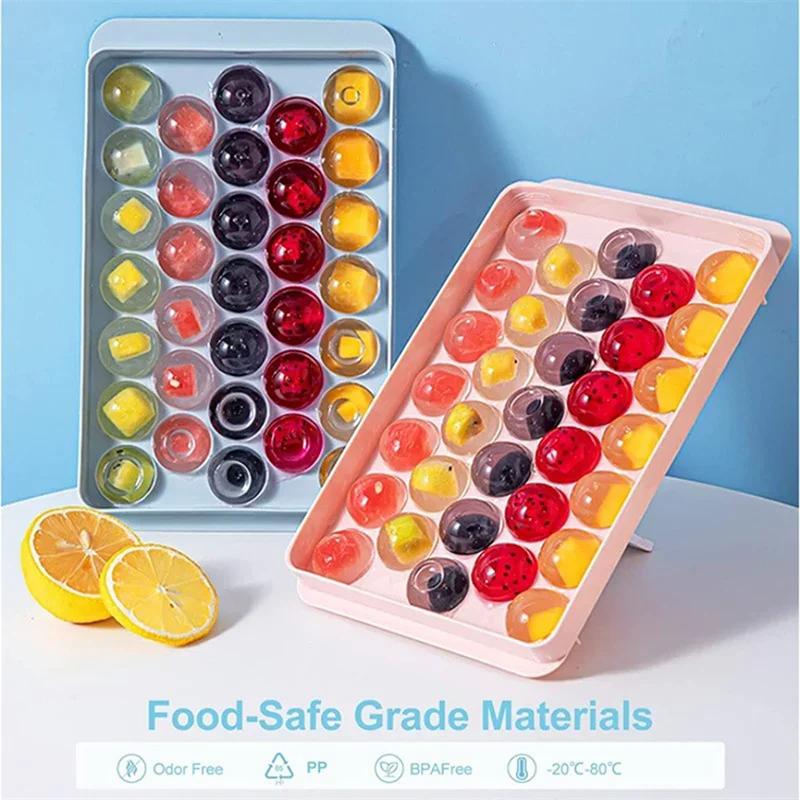 Форма для приготовления шариков льда Moldes Silicona BPA Free со съемными крышками Форма для кубиков льда Форма для кубиков льда Кухонные принадлежности Форма для мороженого