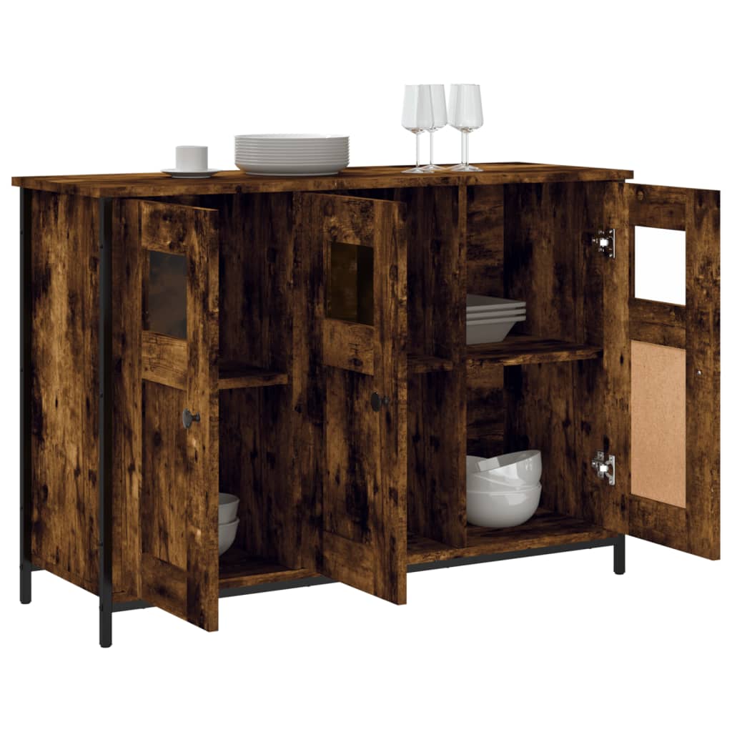 Sideboard Smoked Oak 100 x 35 x 70 cm Particleboard