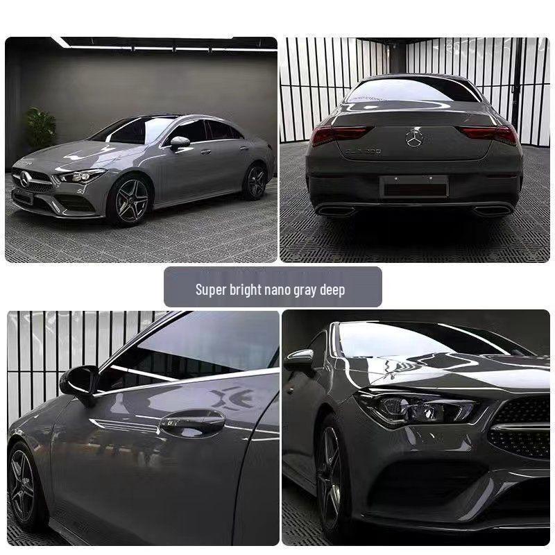 Car PET Film: Beetroot Purple, Glacier Blue, Piano White, Glossy Black - Full Vehicle Color Change Wrap.
