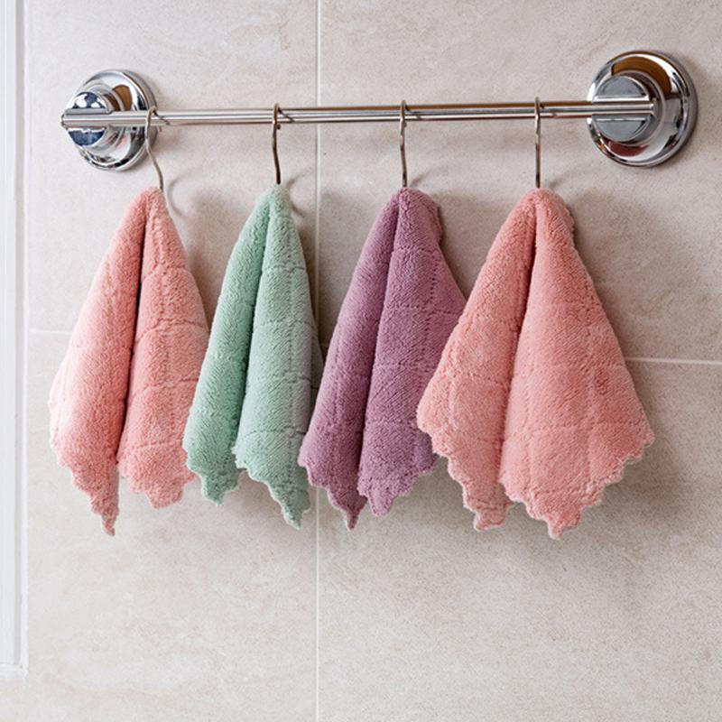 Popular High-efficiency Household Cleaning Towel Tableware Dish Cloth Super Absorbent 1PC High Quality Kitchen Tools  Accessories
