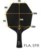 Ракетка для настольного тенниса STIGA Cyber Shape Carbon Hexagonal Racket Shake Racket Straight 1602020137 (СТА)