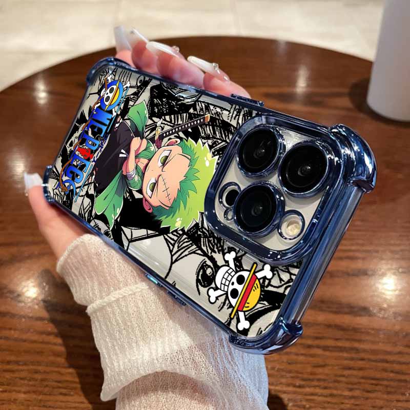 Ones Pieces Luffys Zoros Phone Case For iPhone 17 17e 16e 16 15 14 13 12 11 Pro Max X XR XSMax 7 8 Mini Air Plus Anti-Fall