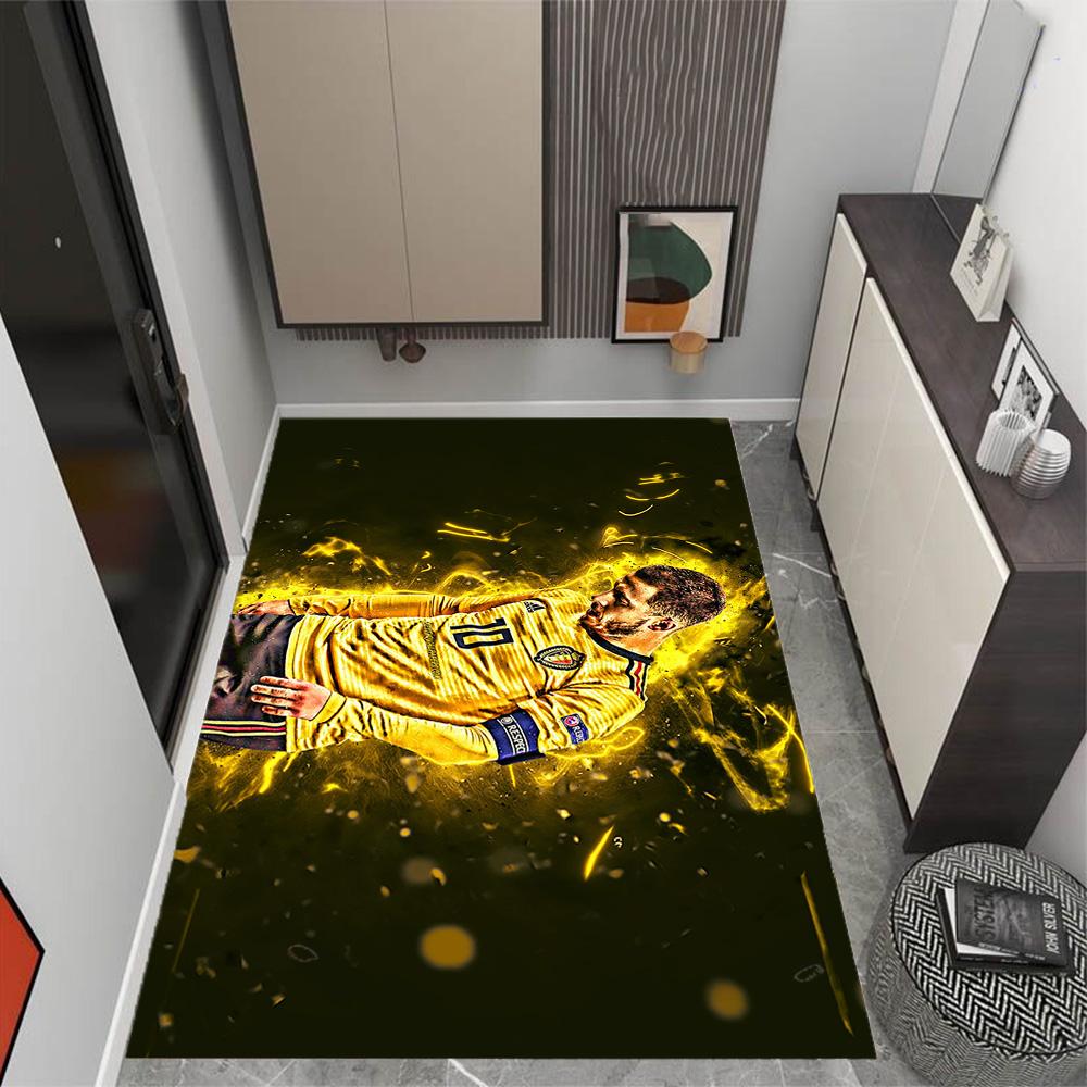 Belgian Football Star Carpet Perfect for Game Room Decorate room Outdoor Kitchen Anti-slip Rug Office home decor Perfect Birthday/Christmas Gift Idea