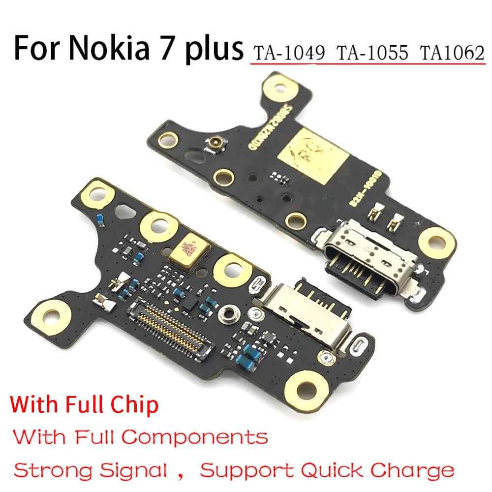 Type-C Charging Port Charger USB Jack Board For Nokia 7 plus 7+ TA-1049 1055 1062 Charging Port Board Module Replacement Pa