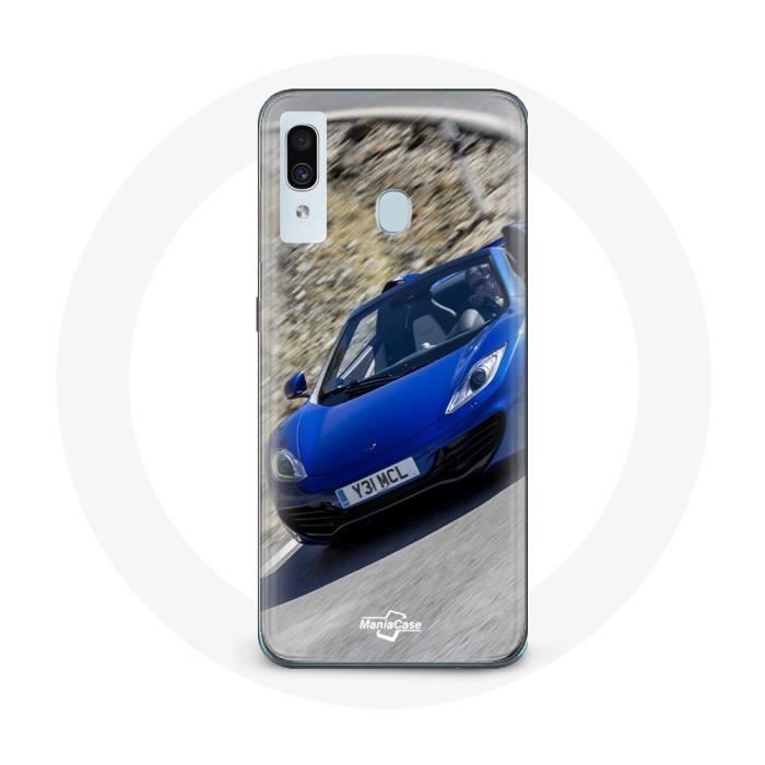 Чехол для Samsung Galaxy A20e Формула 1 McLaren Машина Синий