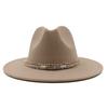 Fedora Autumn and Winter New Leaf Accessories Men's Gentlemen Women's Church Hat Wide Brimmed Jazz Hat  Sombrero Hombre