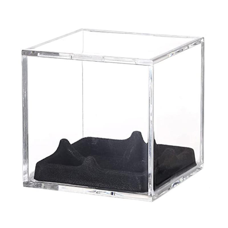 Baseball Display Case Clear Display Cube Acrylic Baseball Holder Memorabilia Protector Case Baseball Storage Box