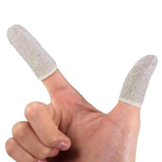 Thumb Protector Solid Fiber Touchscreen Finger Color Anti-sweat Sleeve for Game