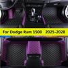 Автомобильные коврики для пикапа Подходят для Dodge Ram 1500 Crew Cab 2025 2026 2027 2028 Автомобильный полный комплект ковриков для ног Ковры Кожаные коврики