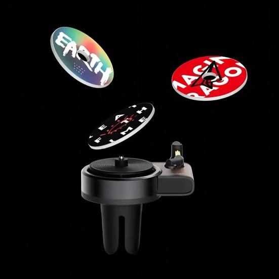 Record Player Car Air Freshener Aroma Diffuser Compact Size Easy To Install Intelligent Car Interior Aroma Device Vent Clip