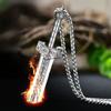 JMXD-Remnant Sword Pendant Men's Retro Necklace Prayer Silver Pendant Personality Domineering, Gift