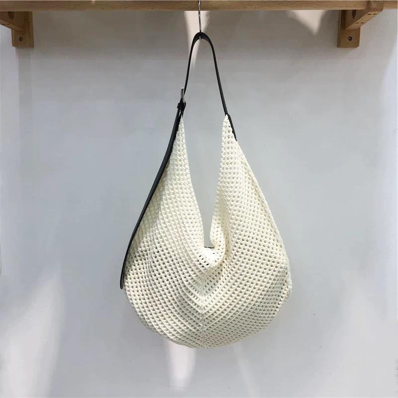 Сумка на одно плечо, Женская летняя пляжная сумка, Нишевая модная сумка-тоут с вырезами