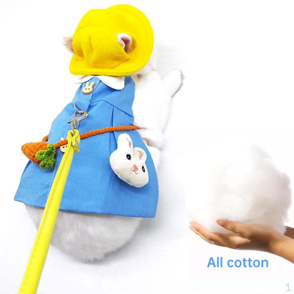 Набор Платьев для Мелких Животных Питомцев Кролики Хорьки Юбка Костюм Цветочная Одежда Осенняя Свадебная Вечеринка