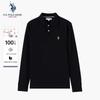 U.S. Polo Assn. Мужская рубашка-поло с длинным рукавом в стиле business casual